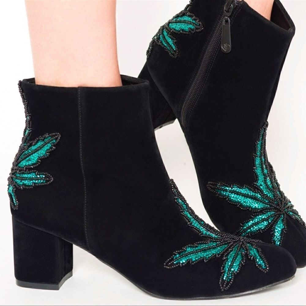 Iron Fist Mary Jane Black Booties 37